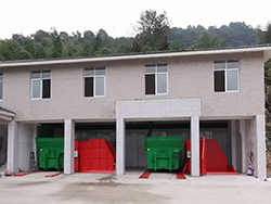 龍岩江山垃圾中轉站-分體側翻設備